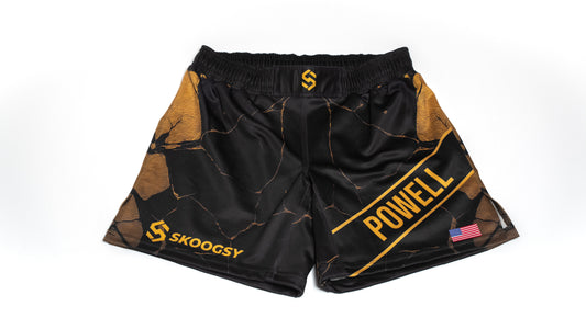 Custom Fight Shorts - Black/Gold
