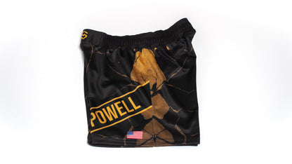 Custom Fight Shorts - Black/Gold