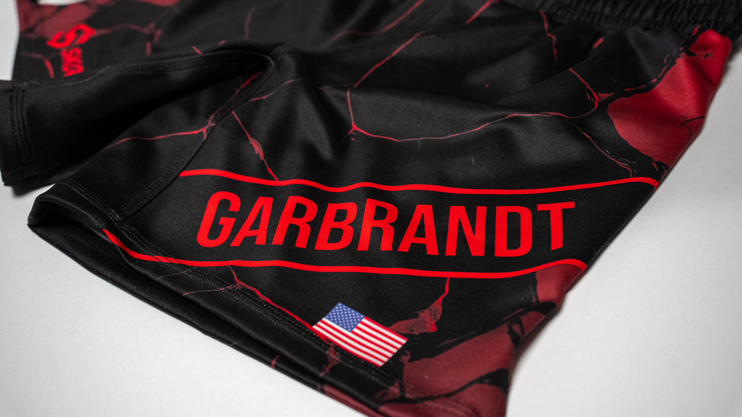Custom Fight Shorts - Black/Red