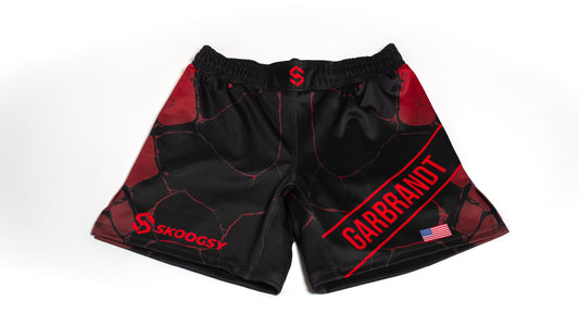 Custom Fight Shorts - Black/Red