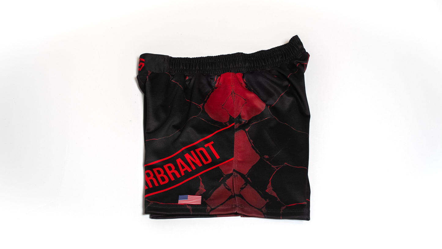Custom Fight Shorts - Black/Red