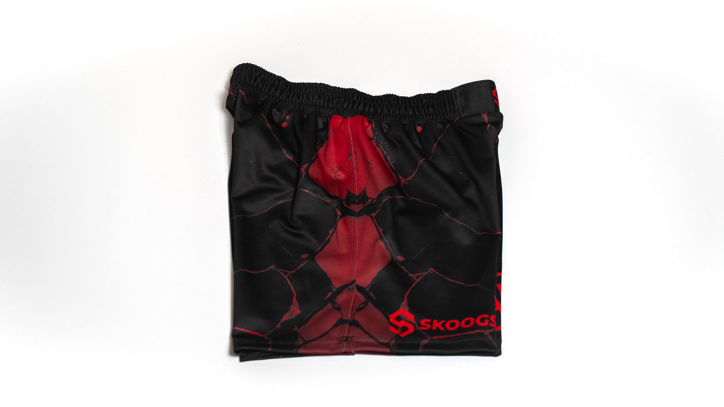 Custom Fight Shorts - Black/Red