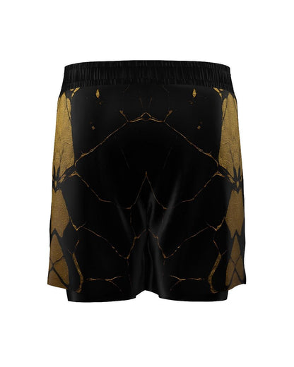 Custom Gladiator Shorts – Black/Gold