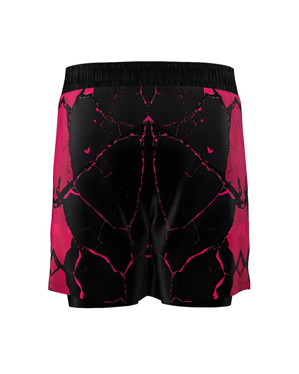 Custom Gladiator Shorts - Black/Pink