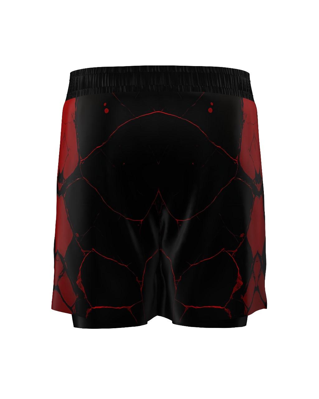 Custom Gladiator Shorts – Black/Red