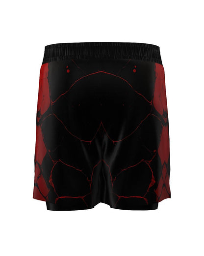 Custom Gladiator Shorts – Black/Red