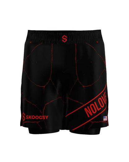Custom Gladiator Shorts – Black/Red