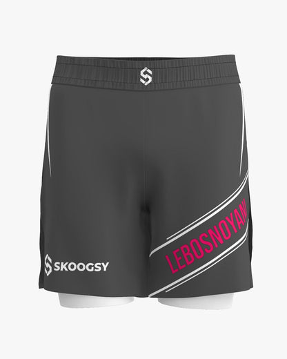 Custom Gladiator Shorts - Gray/White