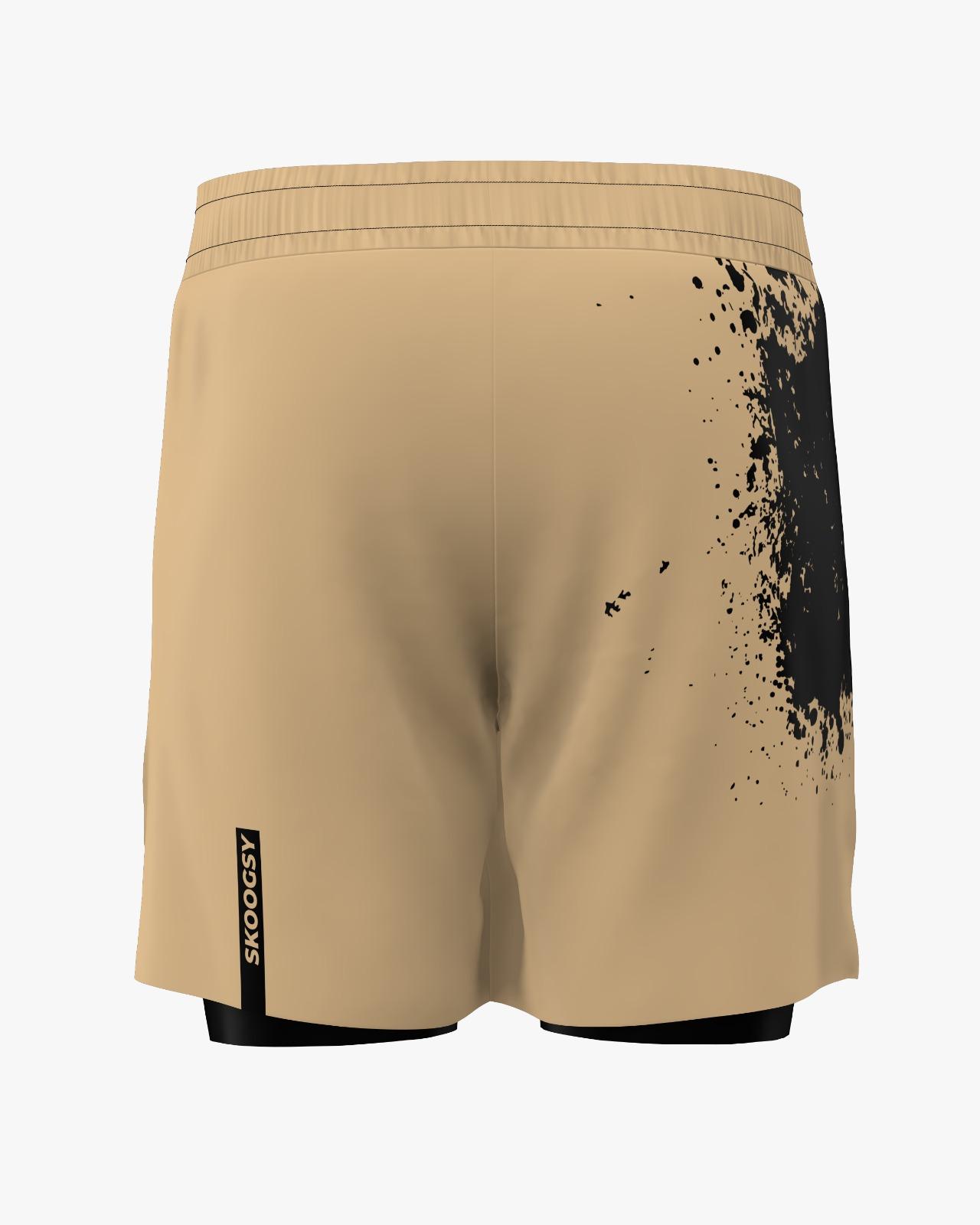 Custom Gladiator Shorts - Jaguar/Beige