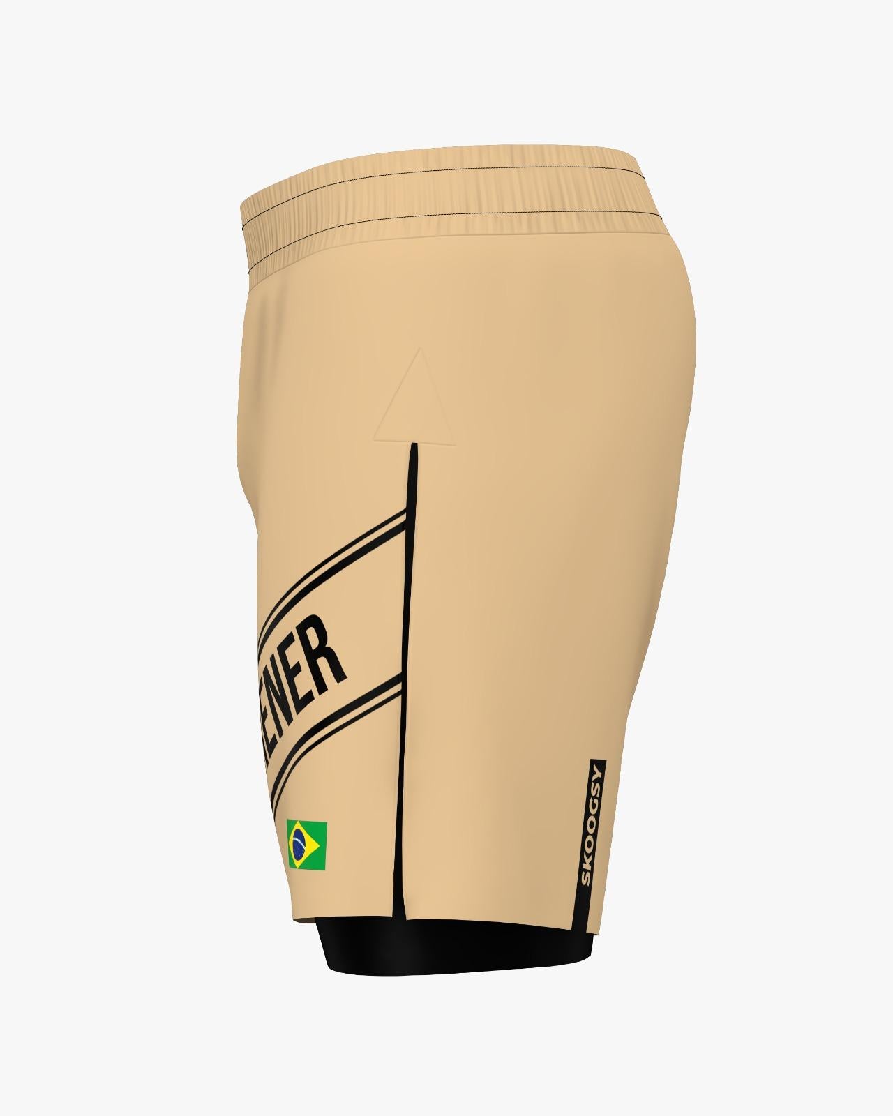 Custom Gladiator Shorts - Jaguar/Beige
