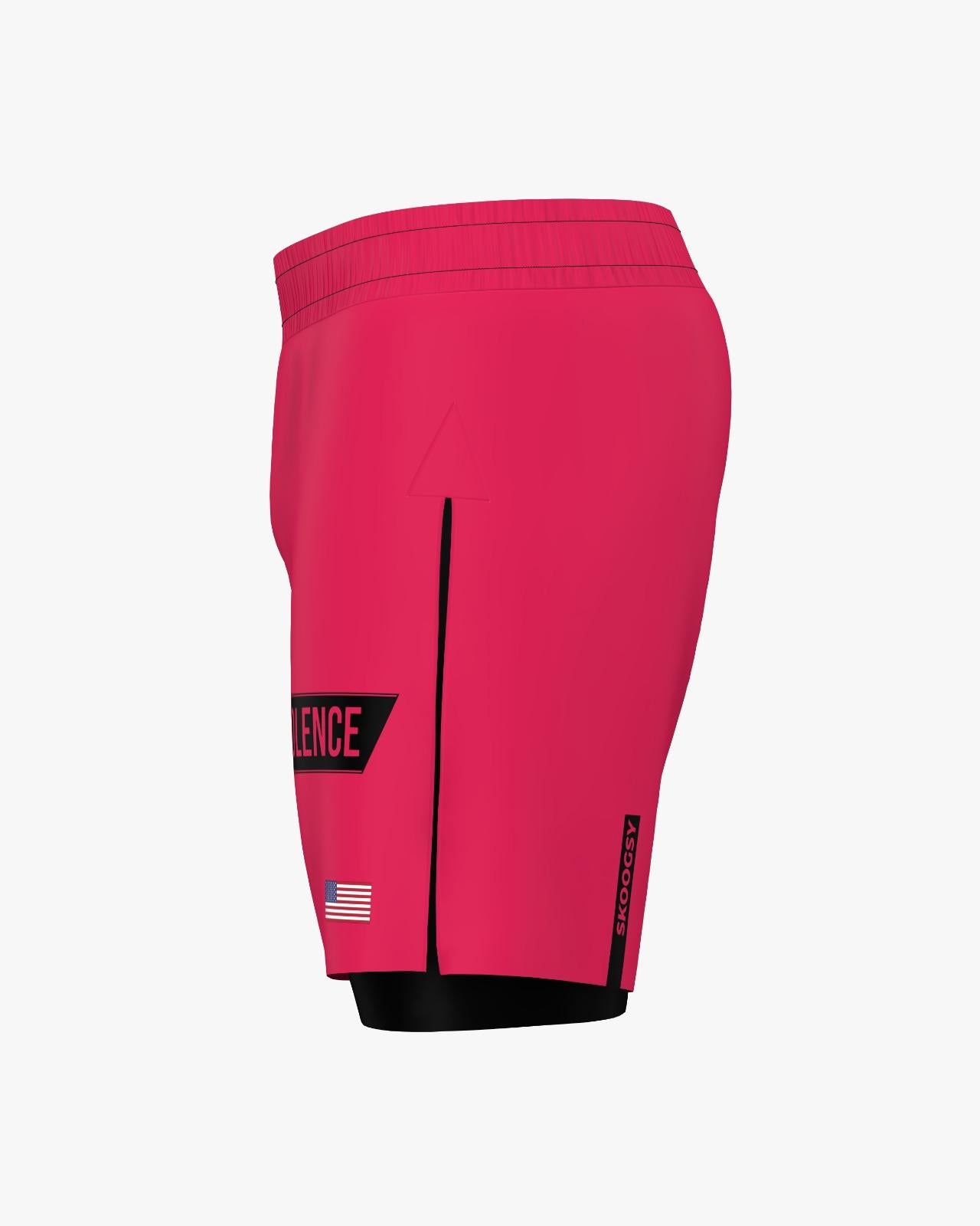 Custom Gladiator Shorts - Magenta/Black