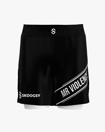 Custom Gladiator Shorts - Tribe, Black/White