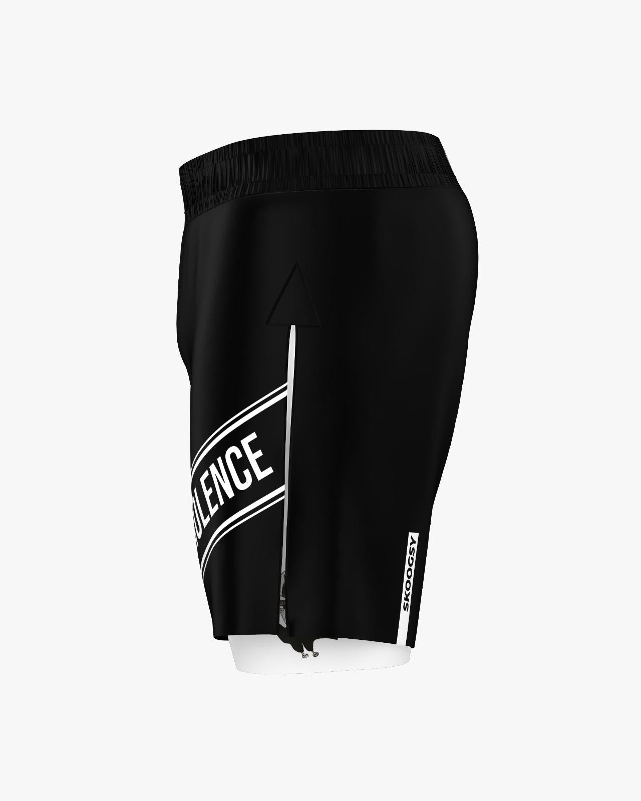 Custom Gladiator Shorts - Tribe, Black/White