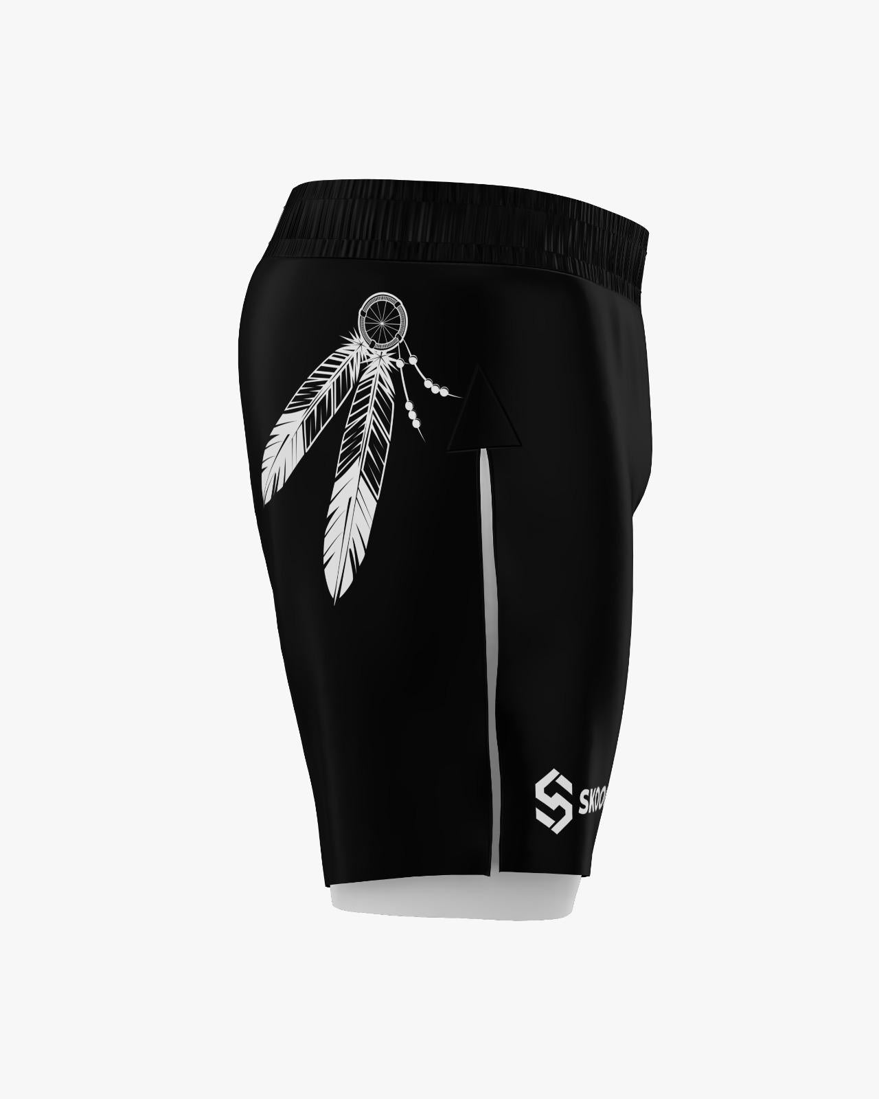 Custom Gladiator Shorts - Tribe, Black/White