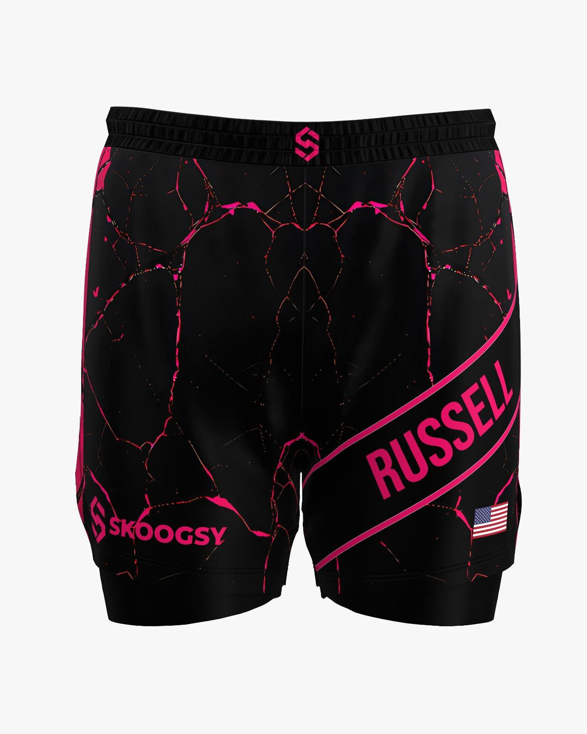 Custom Hybrid Shorts - Black/Pink