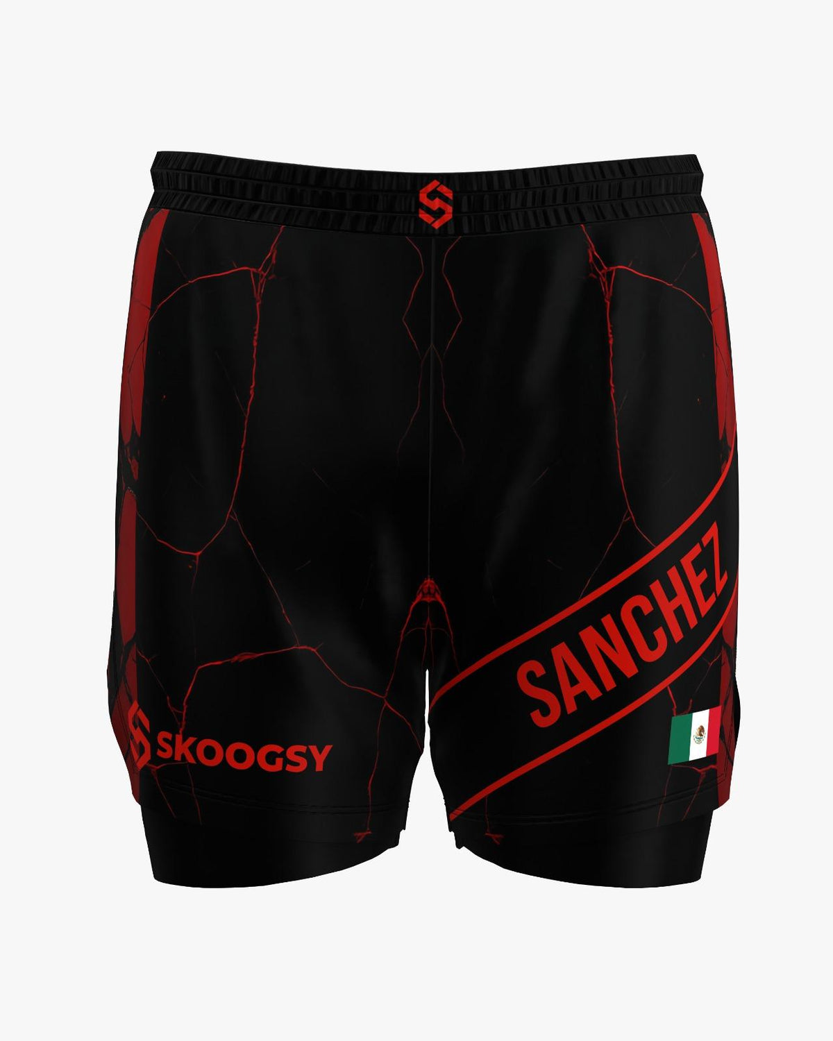 Custom Hybrid Shorts - Black/Red