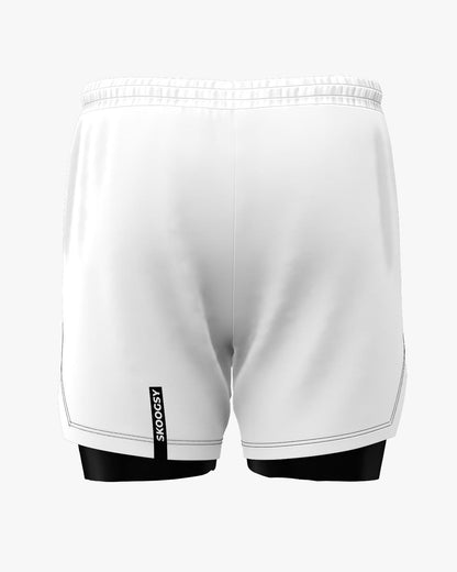 Custom Hybrid Shorts - White/Black