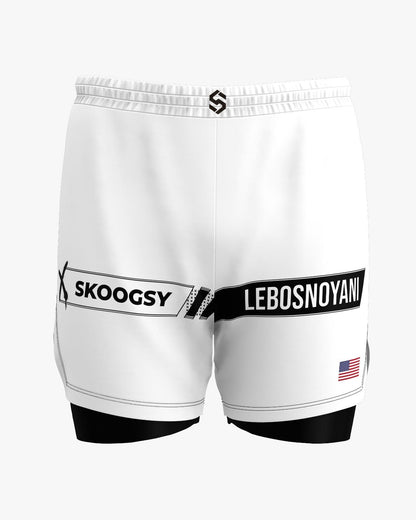 Custom Hybrid Shorts - White/Black