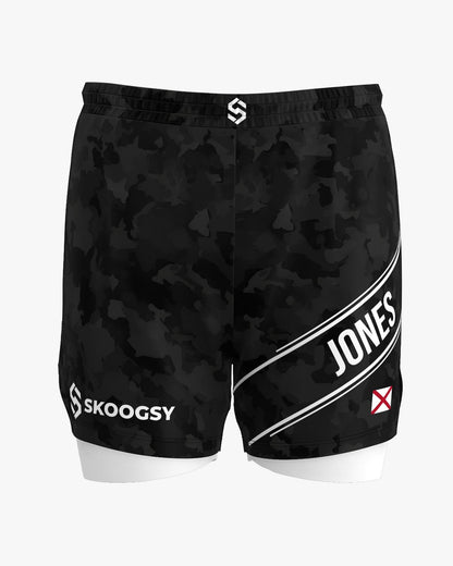 Custom Hybrid Shorts - Dark Camo