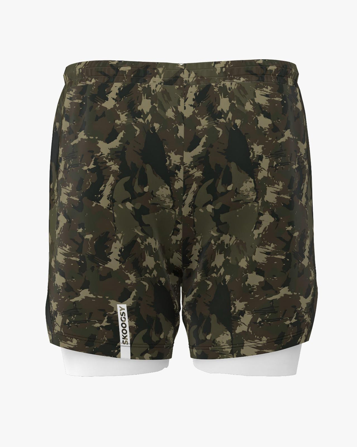 Custom Hybrid Shorts - Green Camo