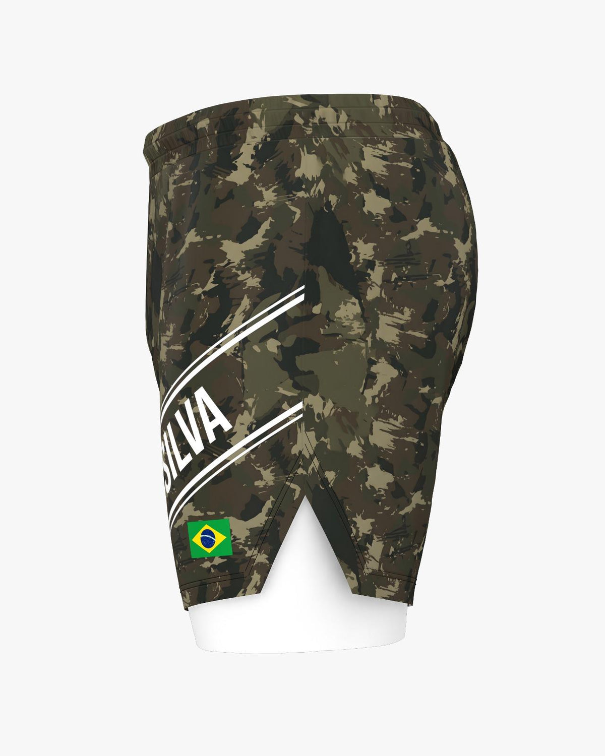 Custom Hybrid Shorts - Green Camo