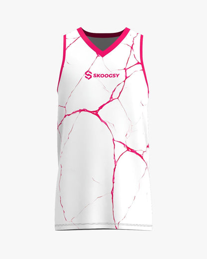 Custom Jersey - White/Pink