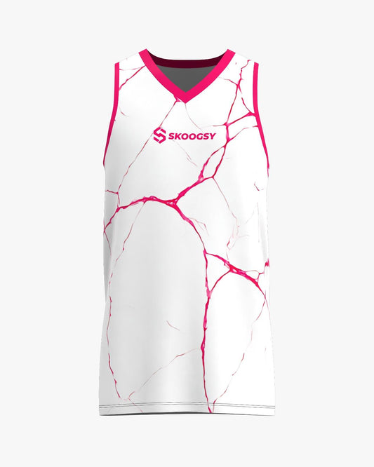 Custom Jersey - White/Pink