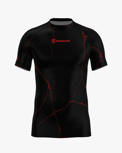 Custom Rashguard - Black/Red