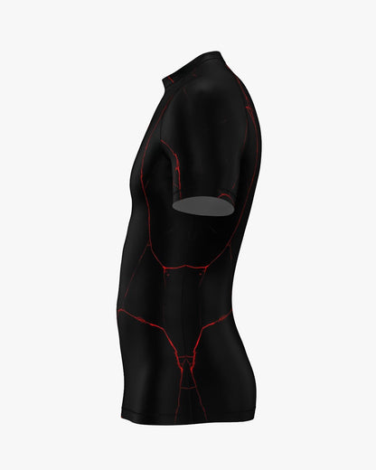 Custom Rashguard - Black/Red