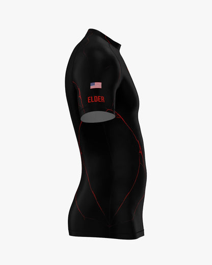 Custom Rashguard - Black/Red