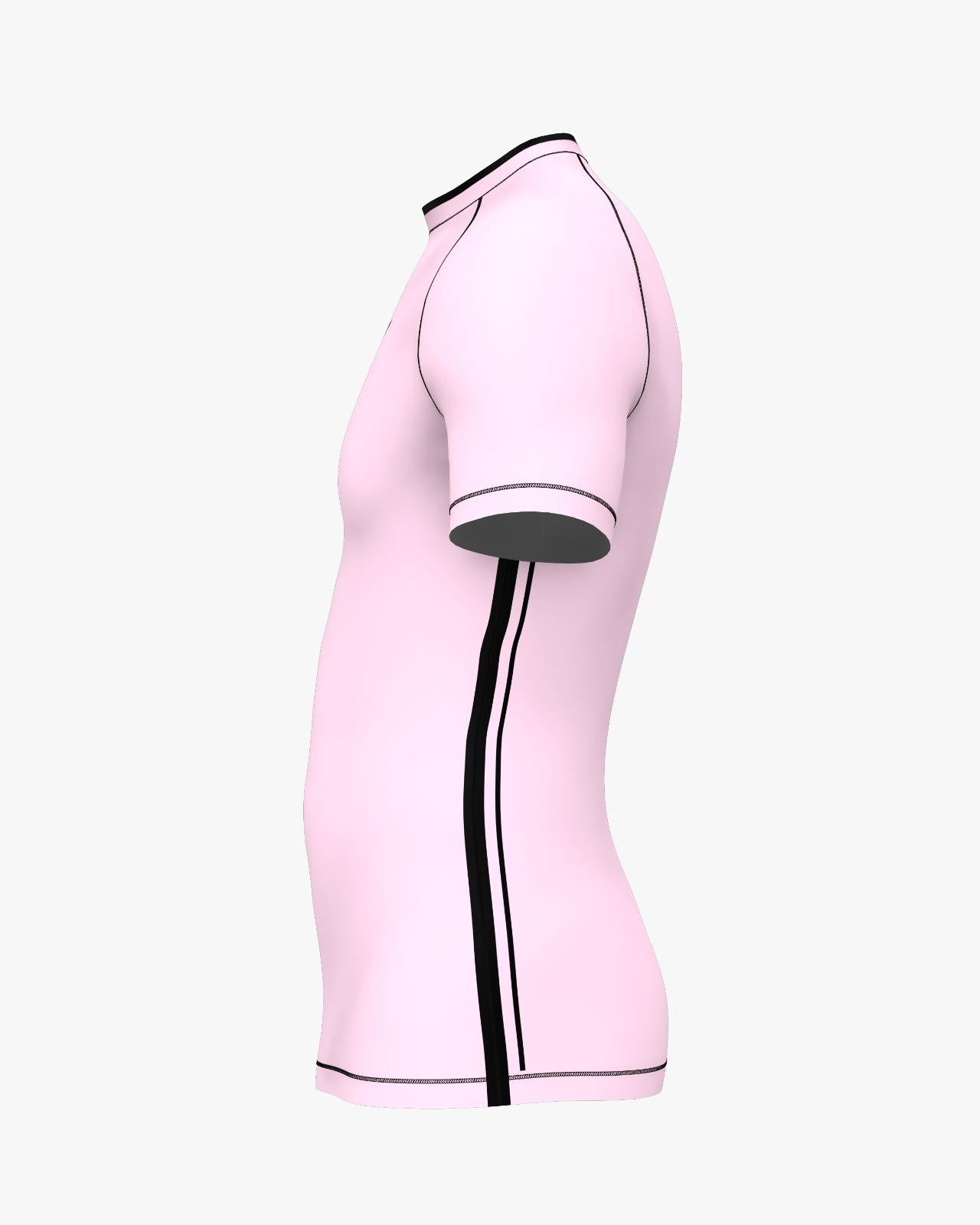 Custom Rashguard - Light Pink/Black