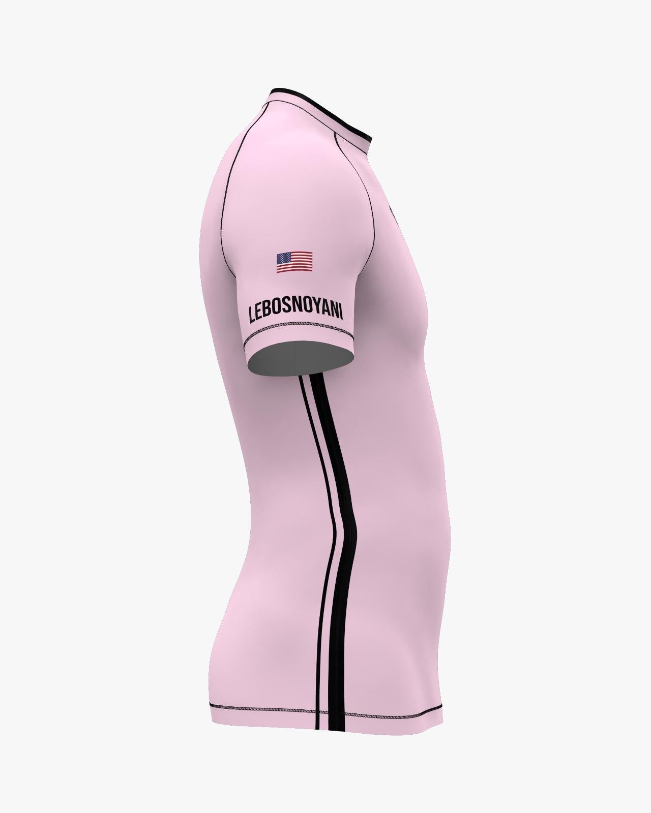 Custom Rashguard - Light Pink/Black
