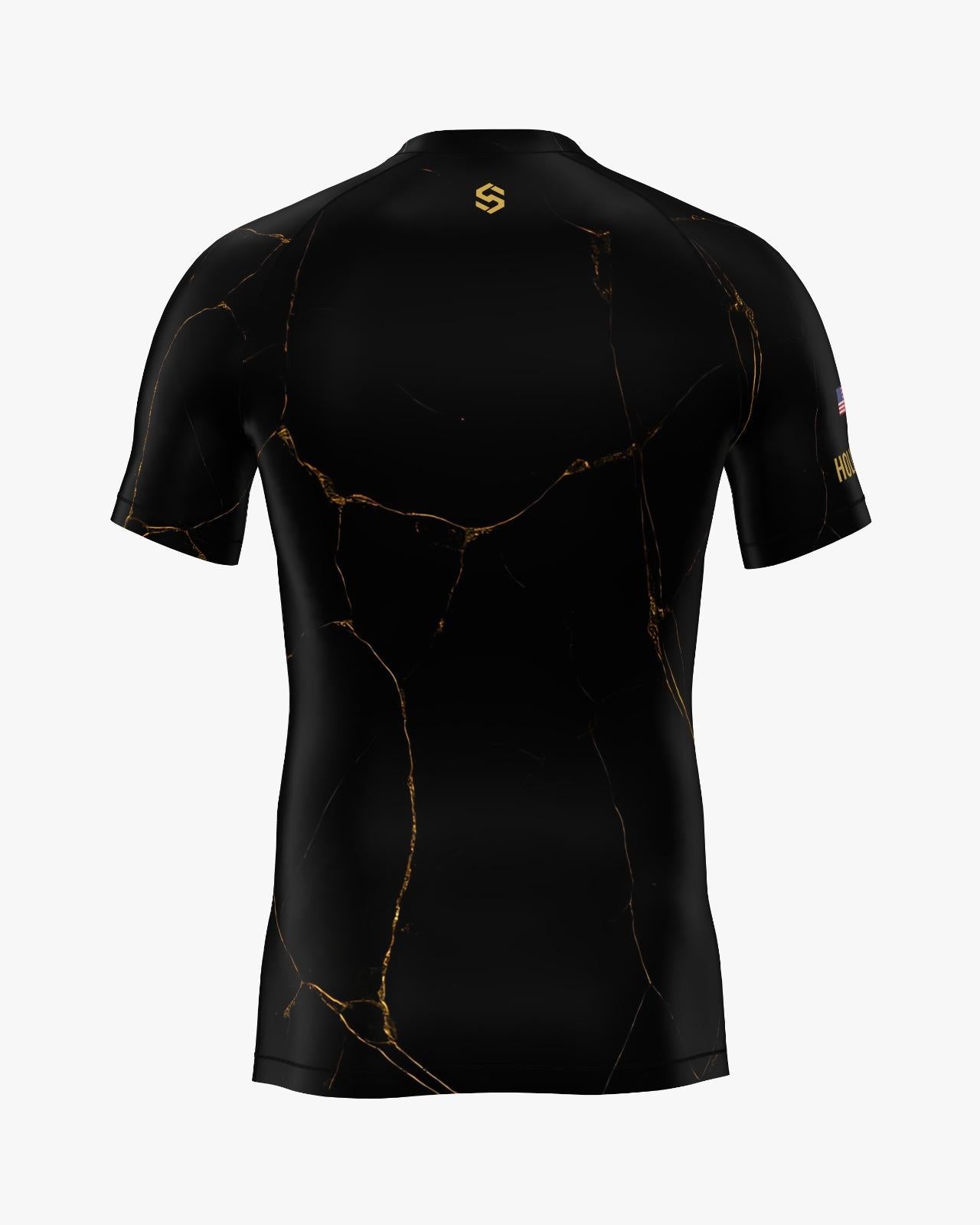 Custom Rashguard - Black/Gold