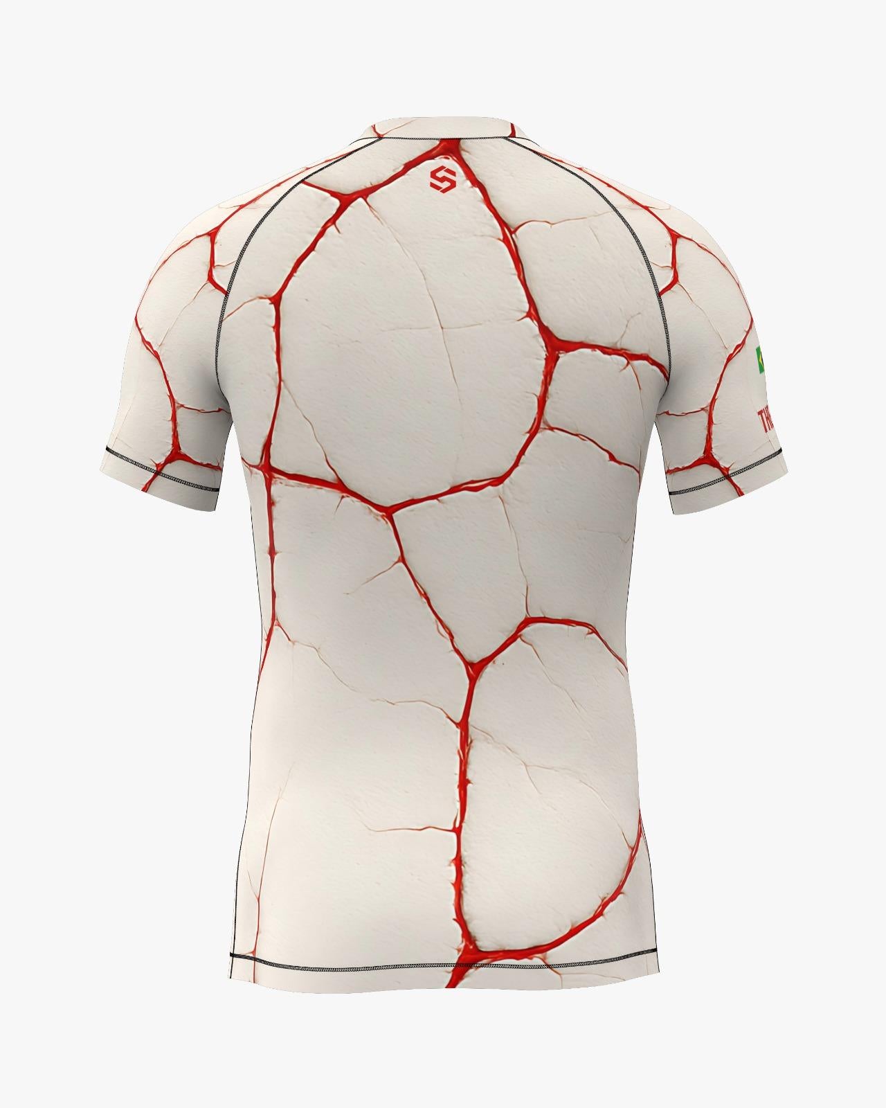 Custom Rashguard - Offwhite/Red