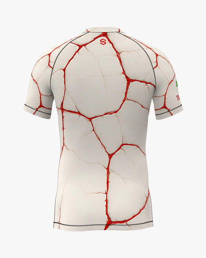 Custom Rashguard - Offwhite/Red