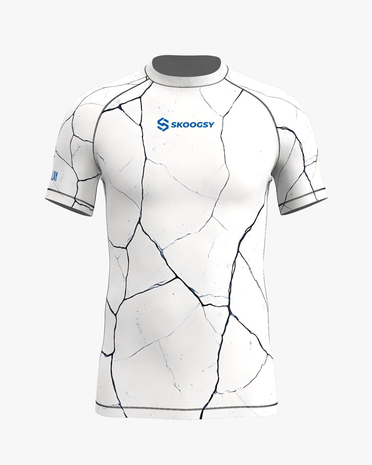 Custom Rashguard - White/Blue