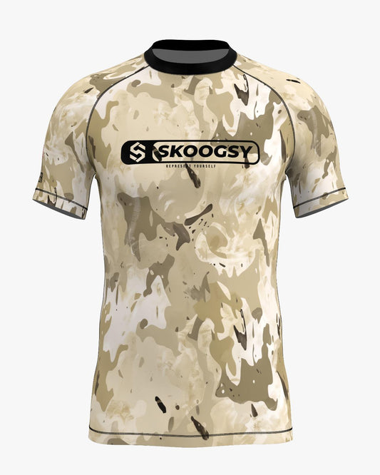 Custom Rashguard - Beige Camo
