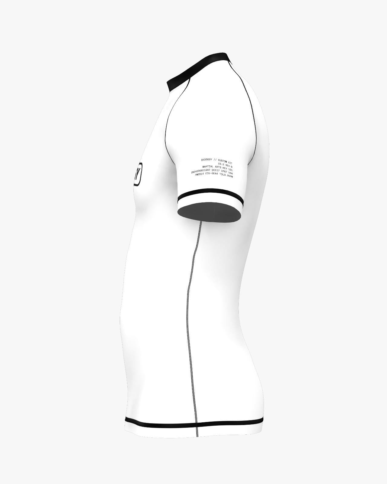 Custom Rashguard - White/Black