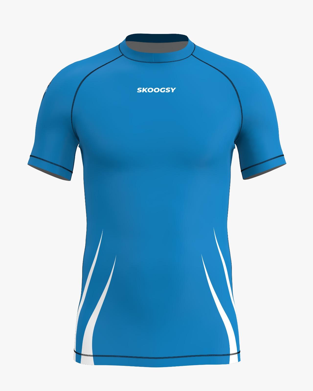 Custom Rashguard - Blue/White