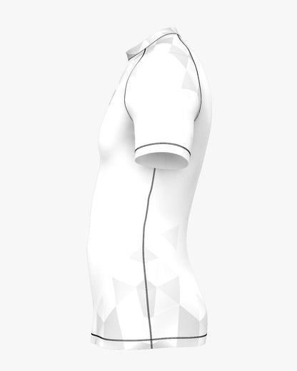 Custom Rashguard - Geometric White