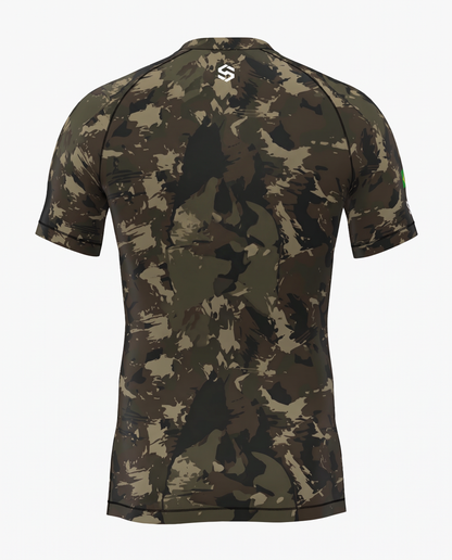 Custom Rashguard - Green Camo