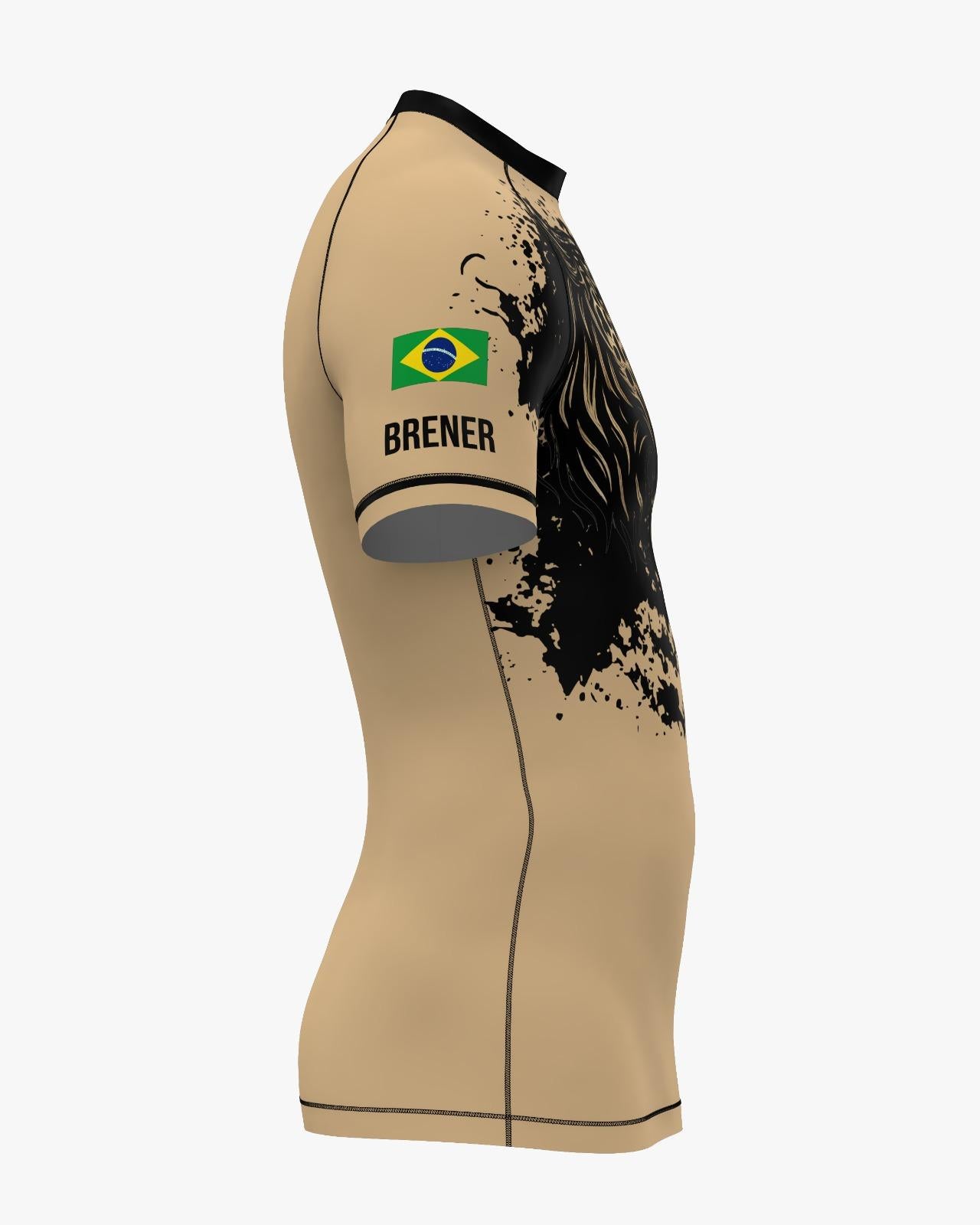 Custom Rashguard - Jaguar/Beige