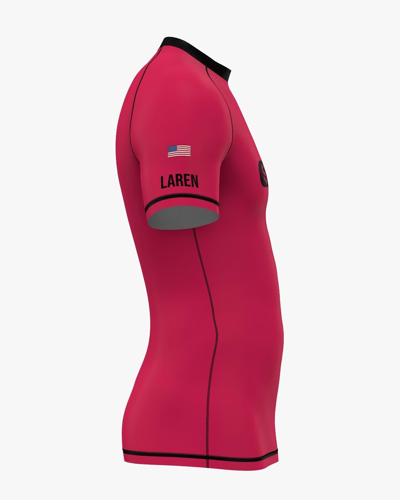 Custom Rashguard - Magenta/Black
