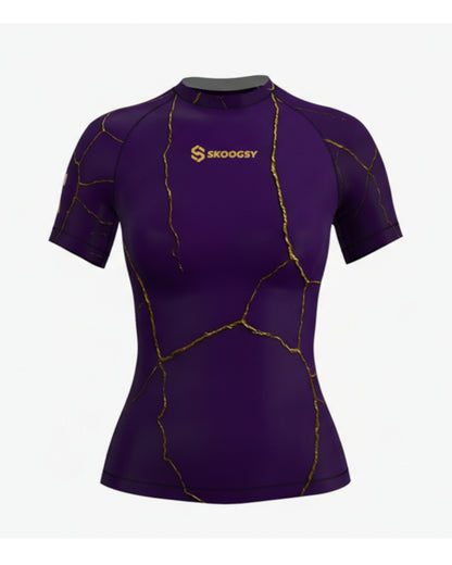 Custom Rashguard - Purple/Gold