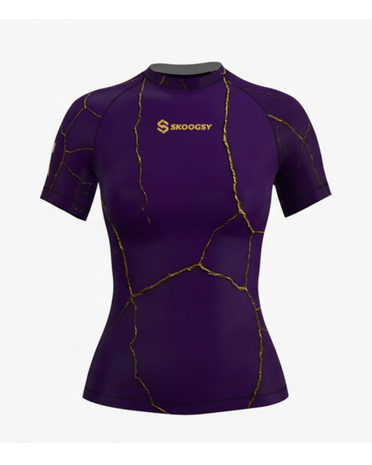 Custom Rashguard - Purple/Gold