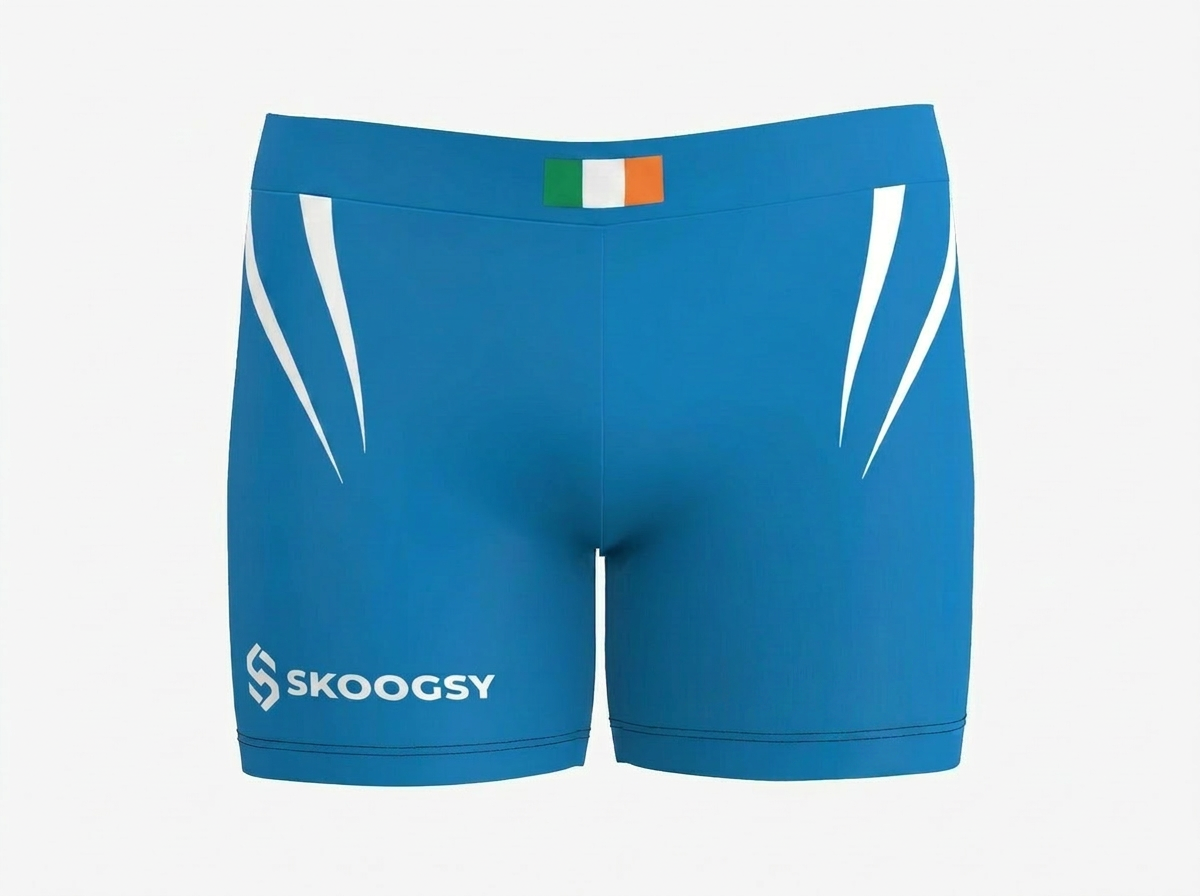 Custom Compression Shorts - Blue/White (Male)