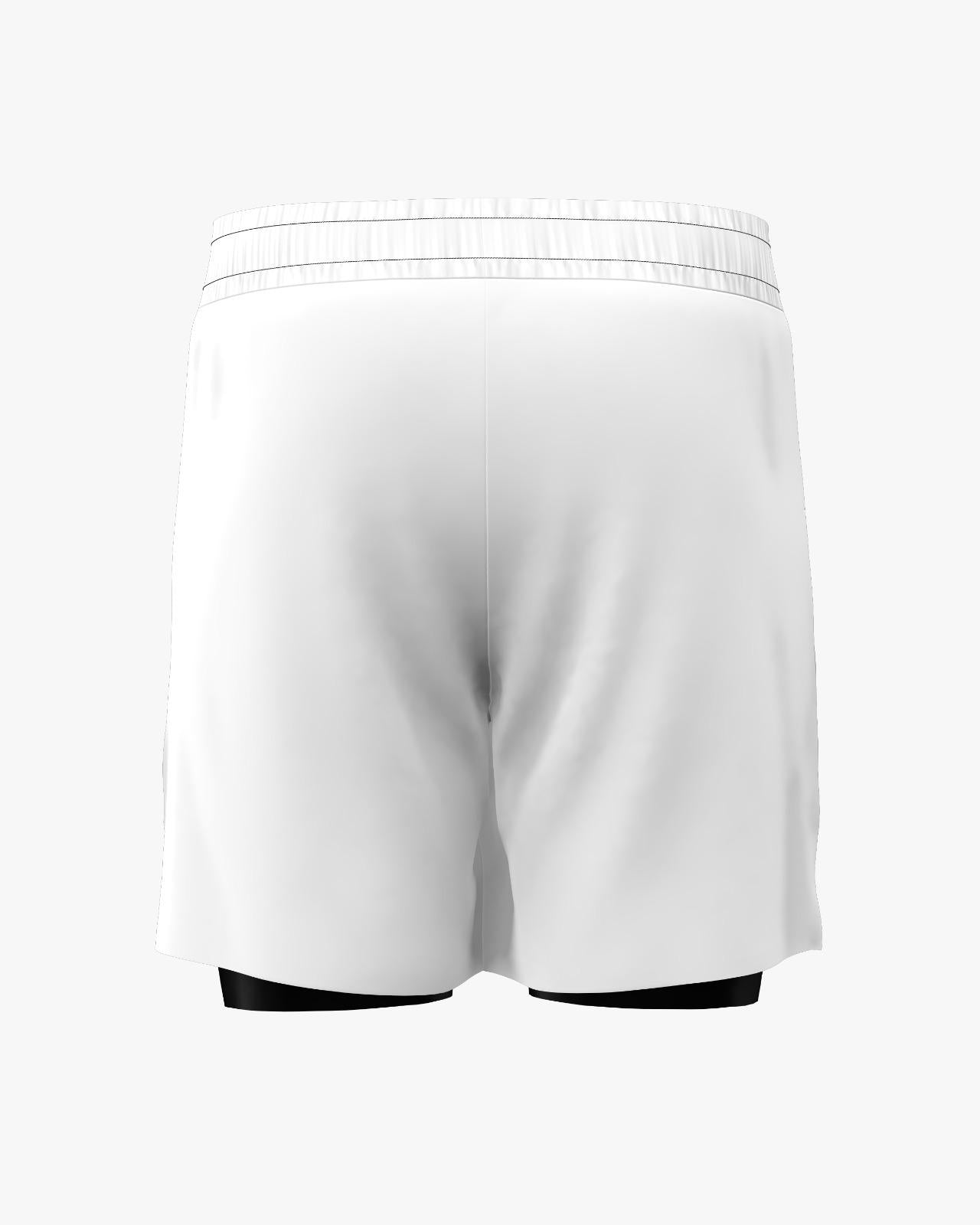 Custom Gladiator Shorts - White/Black