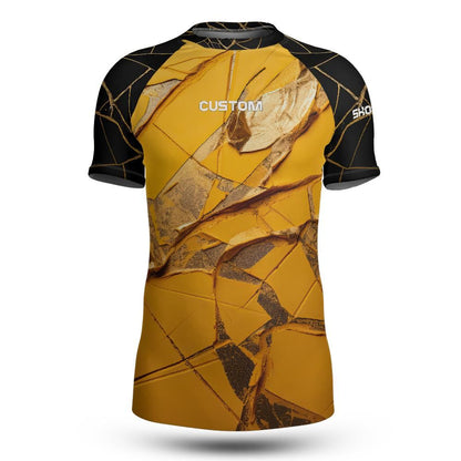 Fighter Kintsugi Short Sleeve Rashguard (Customizable)