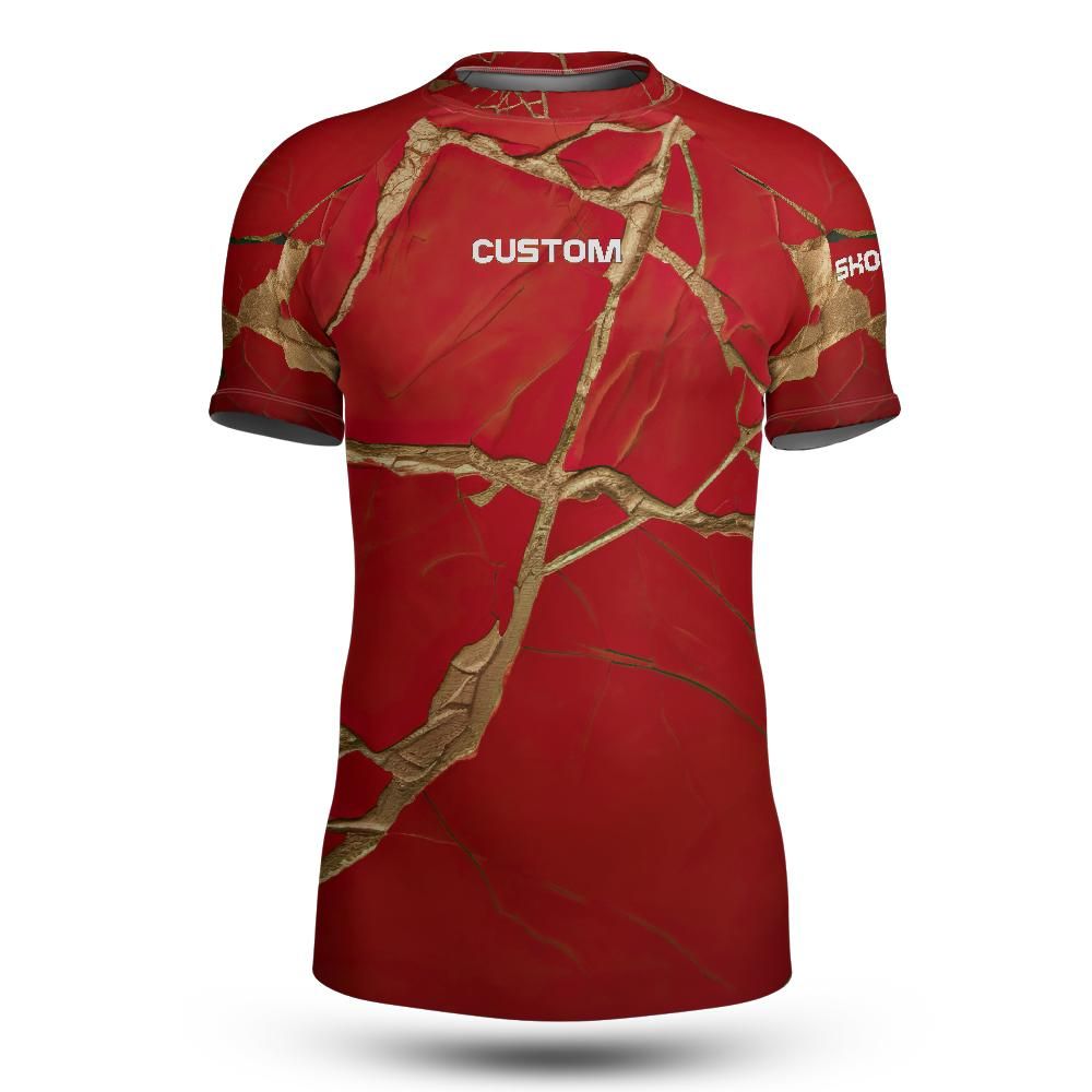 Fighter Kintsugi Short Sleeve Rashguard (Customizable)