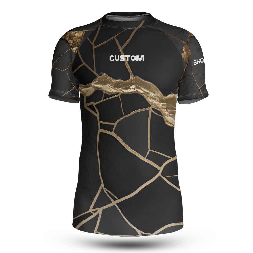 Fighter Kintsugi Short Sleeve Rashguard (Customizable)